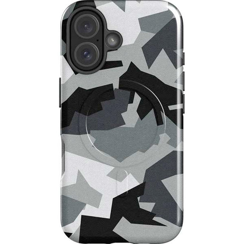 Urban Camouflage Black iPhone 16 Plus Magsafe Impact Case